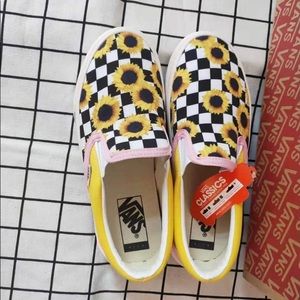 Sunflower Vans w/ Checker